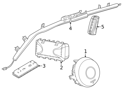 Air Bag System for 2024 Dodge Hornet #0