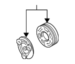 MR460108 - : Clutch Plate &amp; Hub Assembly for Mitsubishi Image