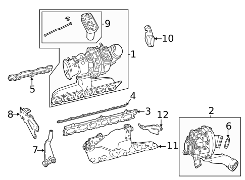 Turbocharger, Supercharger & Ram Air for 2021 Mercedes-Benz S500 #0