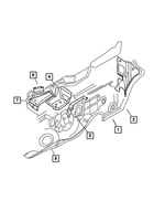 5027883AG - Body Sheet Metal Except Doors: Dash Panel-engine Compartment Silencer for Mopar Image image