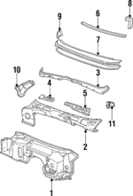 10234812 - Body: Dash Panel for Chevrolet: Corvette Image