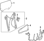 87827461 - : Window Motor And Regulator Assembly for GMC: Hummer EV Pickup, Hummer EV SUV Image
