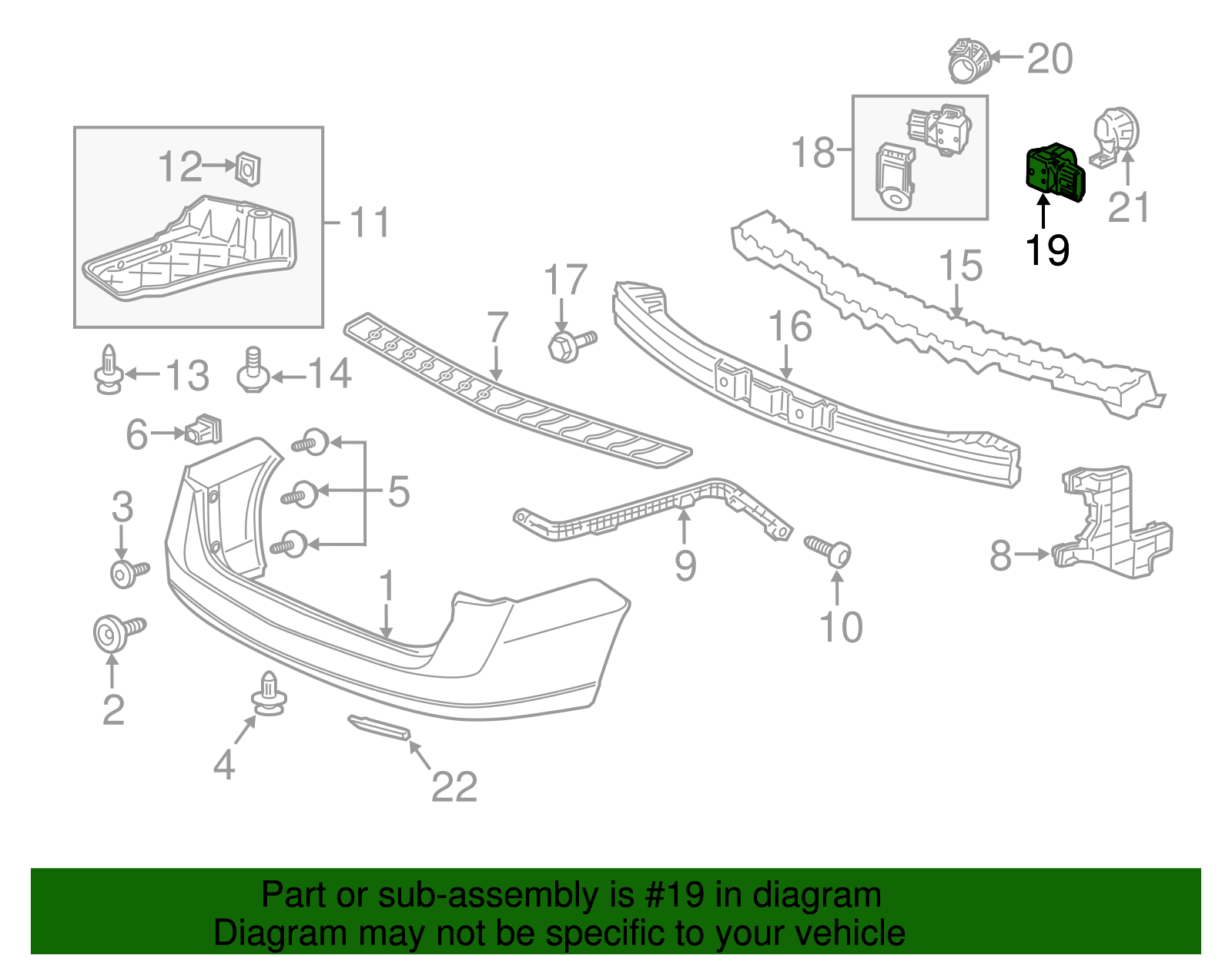 2011-2017 Honda Park Sensor 39680-TK8-A01ZD | OEM Parts Online
