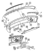 5073001AF - Frames and Bumpers: Front Fascia for Mopar Image
