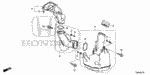 17212PN3000 - Electrical/Exhaust/Heater/Fuel: RUBBER, AIR CLEANER MOUNTING for Honda Image