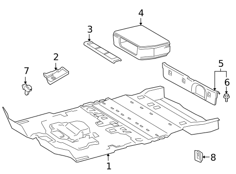 Interior Trim - Rear Body for 2010 Toyota Sienna #0