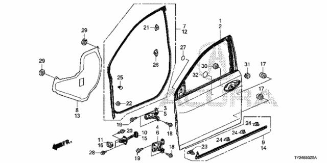 Front Door Panels for 2015 Acura RLX #0