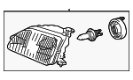 811100C010 - : Headlamp Assembly - PASSENGER SIDE for Toyota: Tundra Image