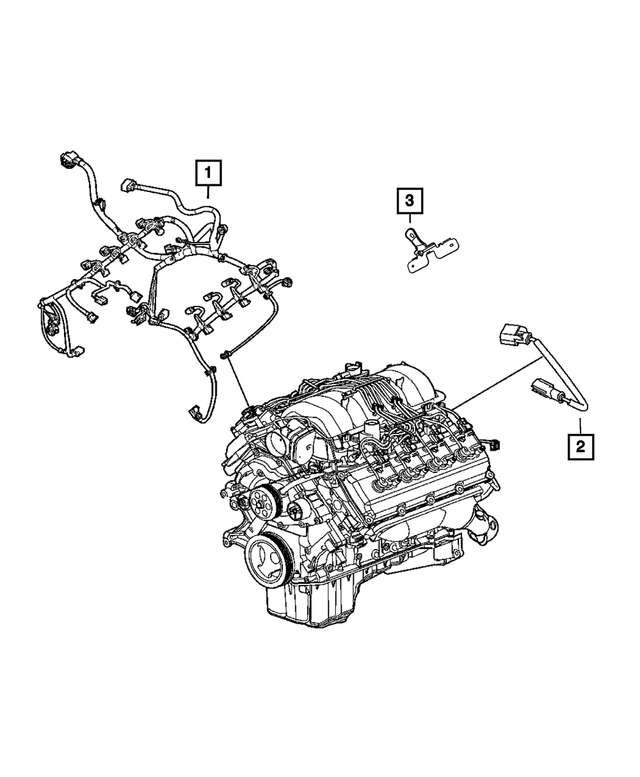 68160885AA - : Engine And Transmission Wiring for Mopar Image
