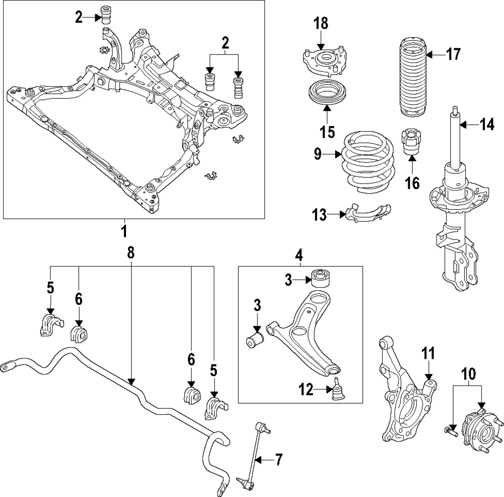Strut 54650-BEFA0 | OEM Parts Online