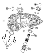 68101735AB - Transfer Case and Power Transfer Unit: Input Gear Bearing for Mopar Image