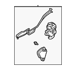 61034FE011 - Body: Lock Assembly for Subaru: Impreza, Outback Image
