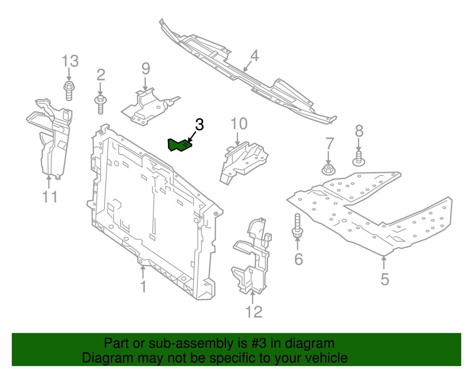 Radiator Coolant Hose Bracket - Nissan (92555-1P100)