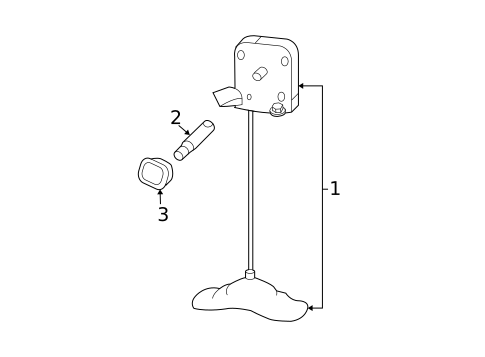 Spare Tire Carrier for 2007 Dodge Ram 1500 #0