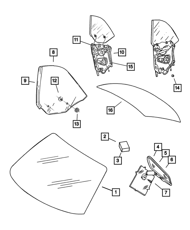 4278662 - Body Sheet Metal Except Doors: Spacer for Mopar Image