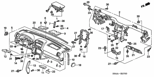 Instrument Panel for 2006 Honda CR-V #0