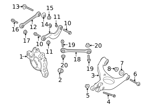 Rear Suspension for 2013 Porsche Panamera #1