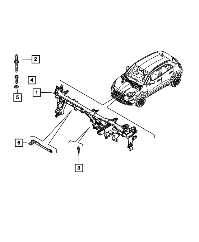 68398859AA - Interior Trim: Instrument Panel Reinforcement for Mopar Image