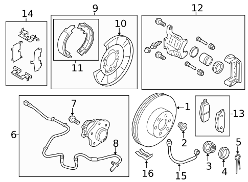 Rear Brakes for 2014 INFINITI QX80 #1