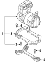 1N3816579 - HVAC: Mount Bracket for Volkswagen Image