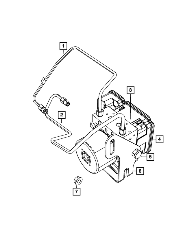 68157064AC - Brakes: Anti-lock Brake System Module for Mopar Image image