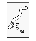 95810640221 - Cooling System: Lower Hose for Porsche: Cayenne Image
