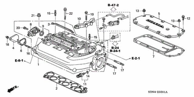 Intake Manifold (V6) (MT) for 2004 Honda Accord #0