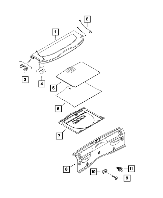 7KP08U1YAA - Interior Trim: Storage Compartment Panel for Mopar Image
