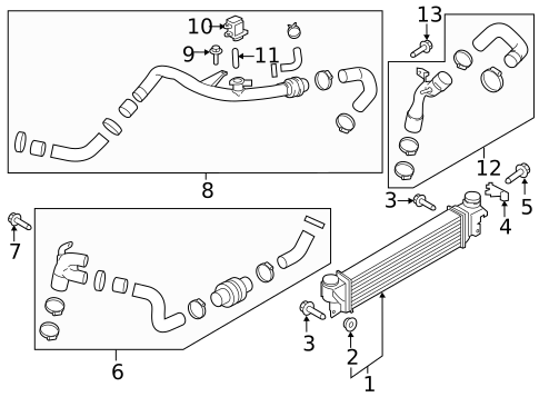 Intercooler for 2018 Lincoln MKX #0