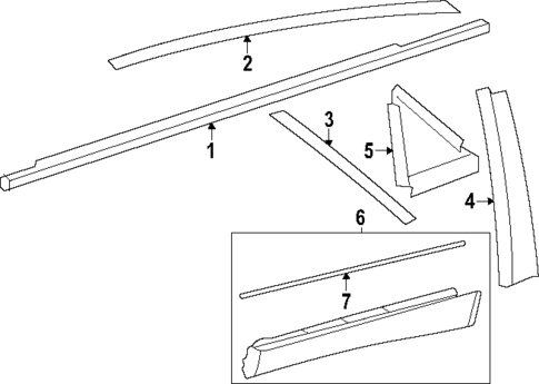 Exterior Trim - Rear Door for 2025 Toyota Crown Signia #0
