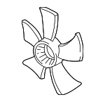 19020RN0A71 - Cooling System: Fan Blade for Honda: Pilot, Ridgeline Image