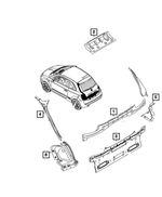 68656469AA - : Door Striker Reinforcement, Right for Fiat: 500E Image