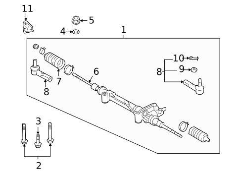 Steering Gear & Linkage for 2010 Lexus LX570 #0
