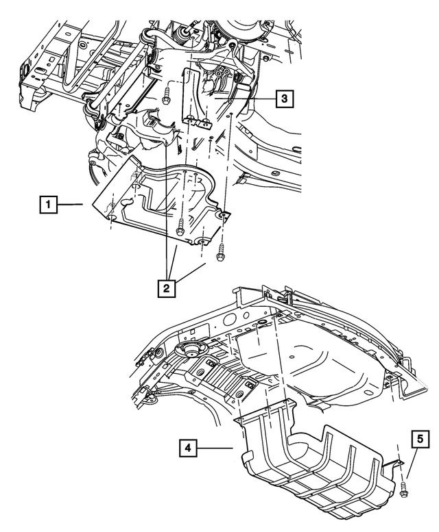 52128544AA - Body Sheet Metal Except Doors: Skid Plate Bracket, Right for Mopar Image