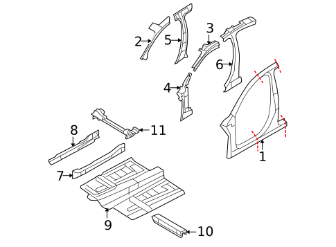 Floor for 2010 Lincoln MKS #0
