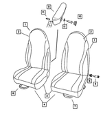 MW091DV - Interior Trim: Seat Armrest, Left for Mopar Image