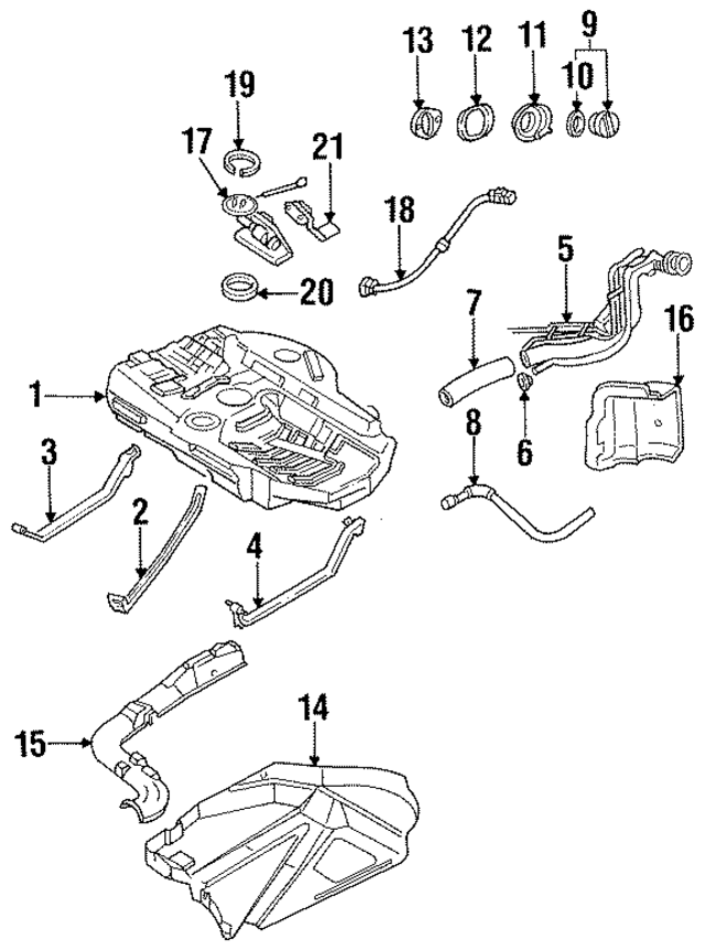 F32Z9002B - Fuel System: Fuel Tank for Ford: Probe Image