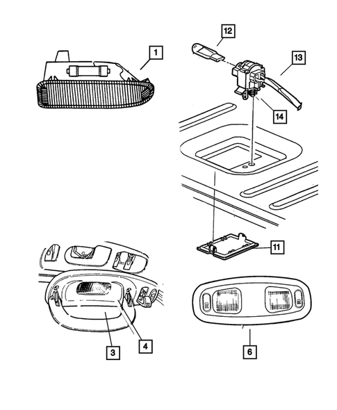 Lamps - Front, Rear and Courtesy for 2002 Chrysler 300M #3