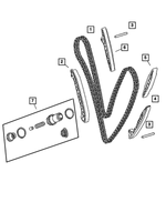 68013908AA - Engine 3.5L Six Cylinder: Timing Chain for Mopar Image