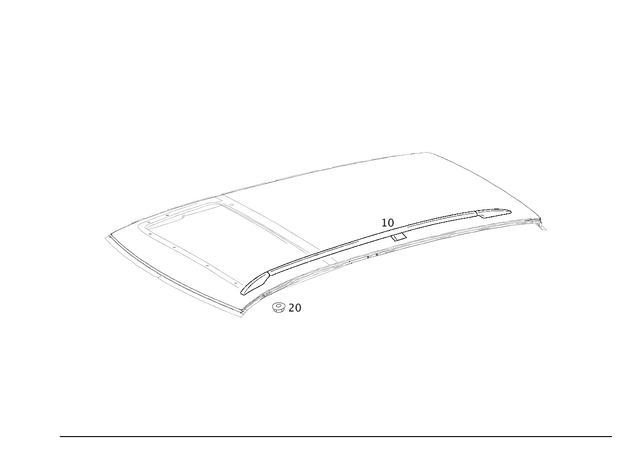 1568900300 - : Roof Railing for Mercedes-Benz Image