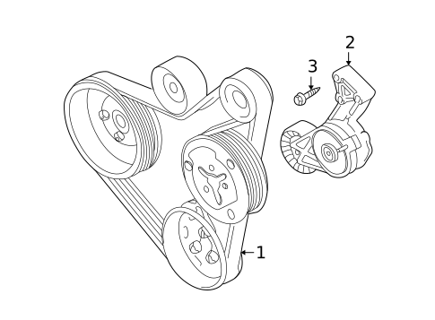 Belts & Pulleys for 2000 Volkswagen Jetta #0