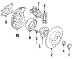 MB584600 - Brakes: Axle Nut for Dodge: Colt Image