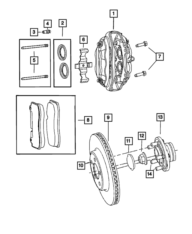 5174318AA - Brakes: Disc Brake Boot Kit for Mopar Image image