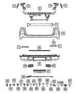 68402963AA - Frame, Bumper and Fascia: Bumper Reinforcement for Mopar Image