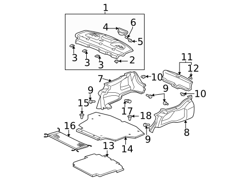 Interior Trim - Rear Body for 2005 Honda Civic #1