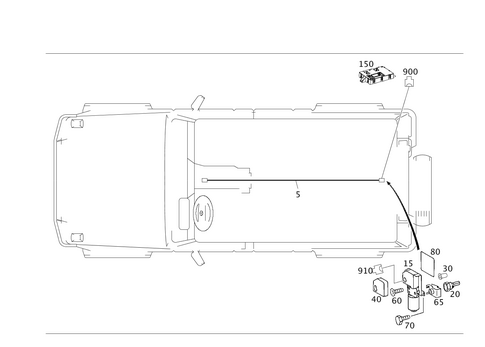 Sliding Roof Electrical Equipment for 2007 Mercedes-Benz G55 AMG #0