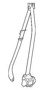 72112996151 - Electrical: Belt &amp; Retractor for BMW: 1 Series M, 128i, 135i, 135is Image