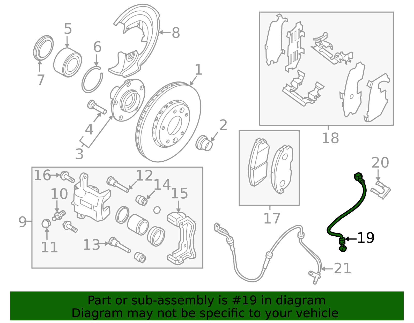 2020-2025 Nissan Sentra Brake Hydraulic Hose 46211-6LY0A | OEM Parts Online