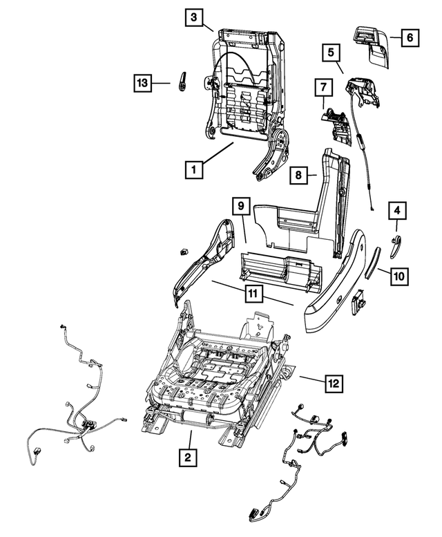 68024915AB - Interior Trim: Support Lumbar for Mopar Image image