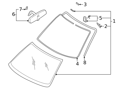 Reveal Moldings for 2005 Saab 9-2X #0